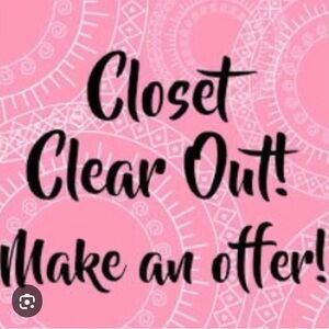 Closet clear out! Make an offer!